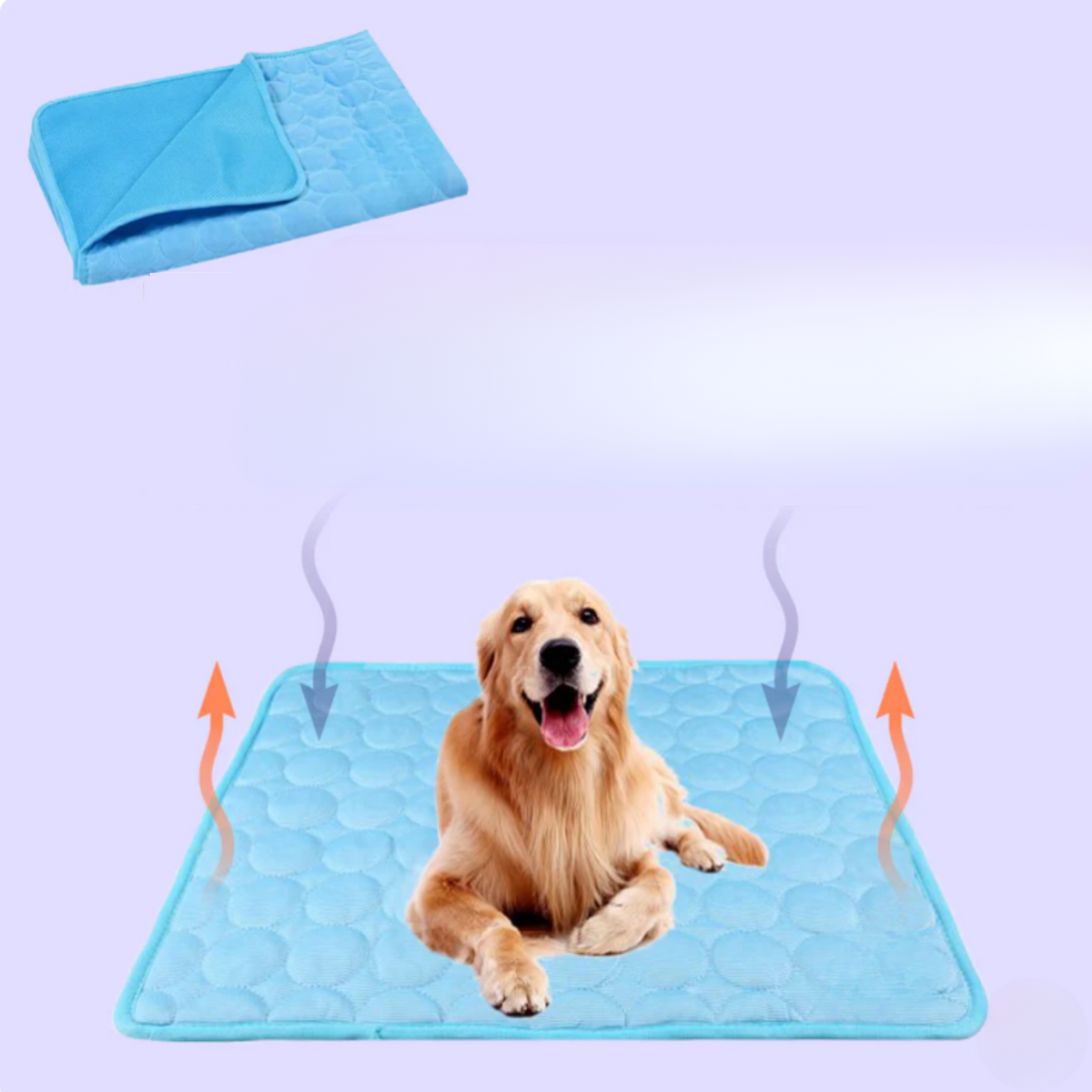 Cooling Dog Mat Four Times Cooling Power Easy-Clean