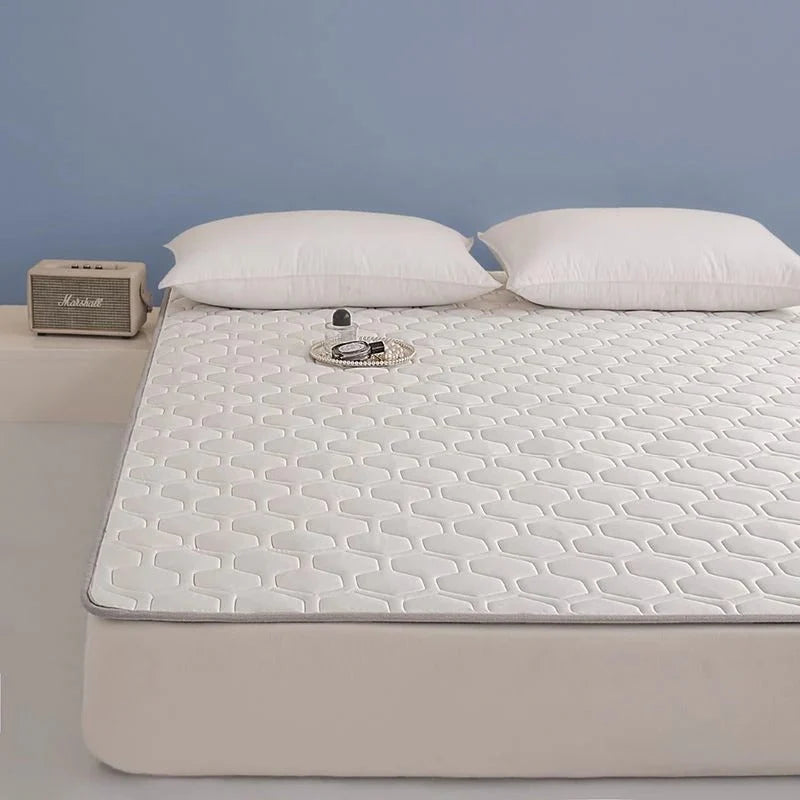 Cooling Mattress Pad Quilted Breathable Anti-Slip