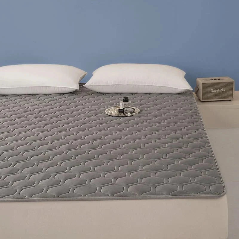Cooling Mattress Pad Quilted Breathable Anti-Slip