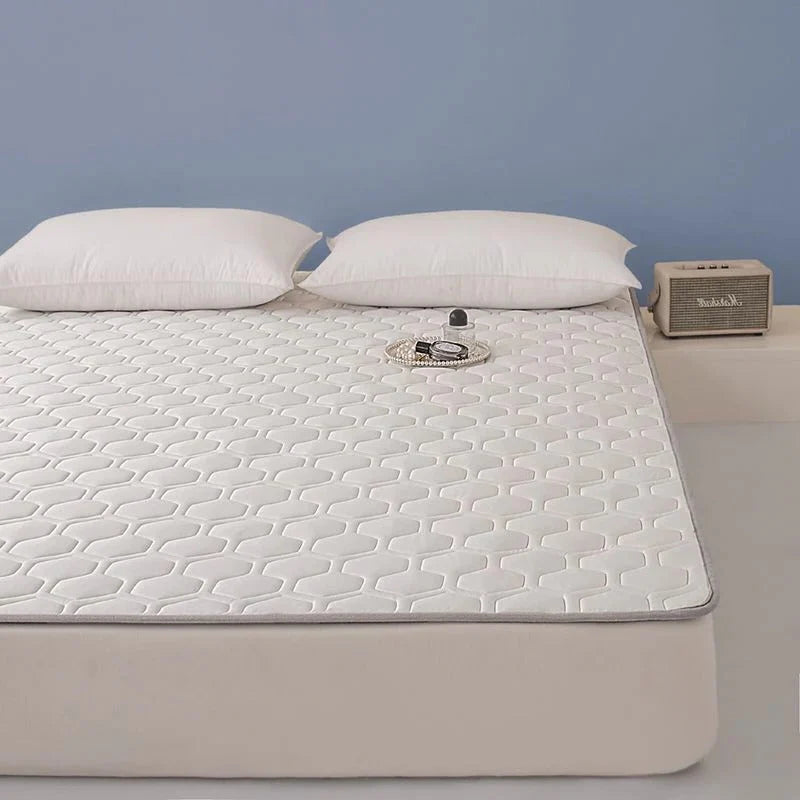 Cooling Mattress Pad Quilted Breathable Anti-Slip