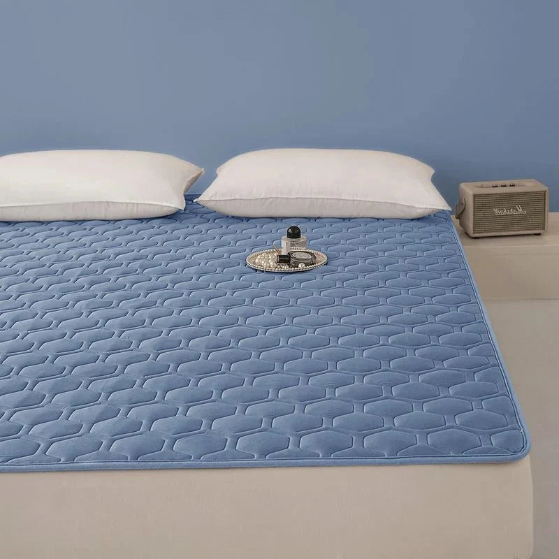 Cooling Mattress Pad Quilted Breathable Anti-Slip