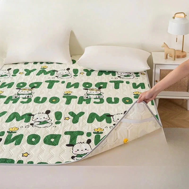 Cooling Mattress Pad Quilted Breathable Anti-Slip