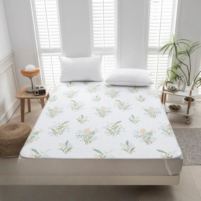 Cooling Mattress Pad Quilted Breathable Anti-Slip