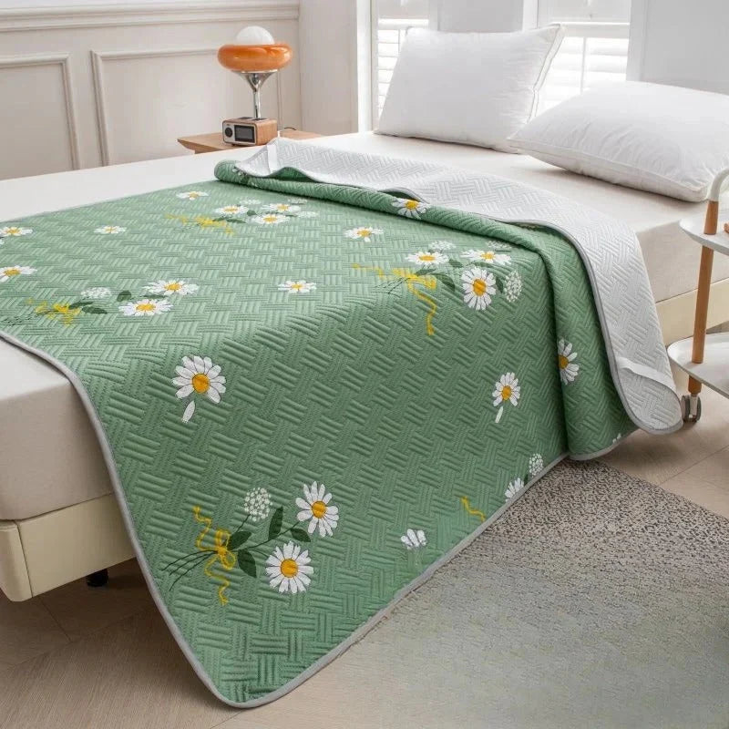 Cooling Mattress Pad Quilted Breathable Anti-Slip