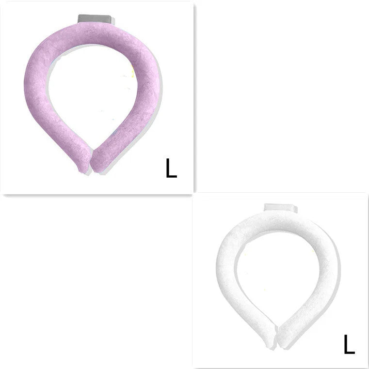 Cooling Neck Ring Chill-Activated Hands-Free Reusable