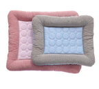 Cooling Pet Bed Breathable Ice Silk Non-Slip Base Machine Washable
