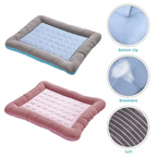Cooling Pet Bed Breathable Ice Silk Non-Slip Base Machine Washable