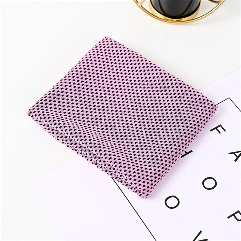 Cooling Towel Quick-Dry Textured Dot Pattern