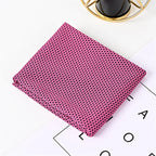 Cooling Towel Quick-Dry Textured Dot Pattern