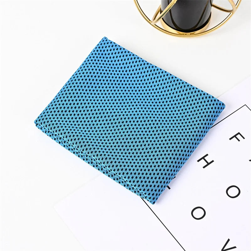 Cooling Towel Quick-Dry Textured Dot Pattern
