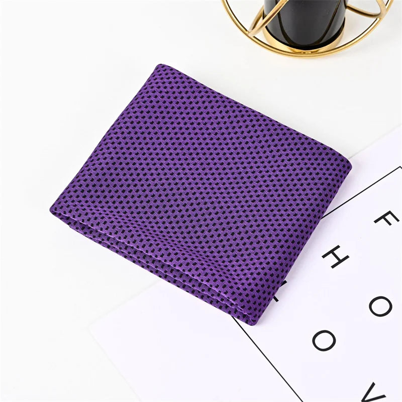 Cooling Towel Quick-Dry Textured Dot Pattern