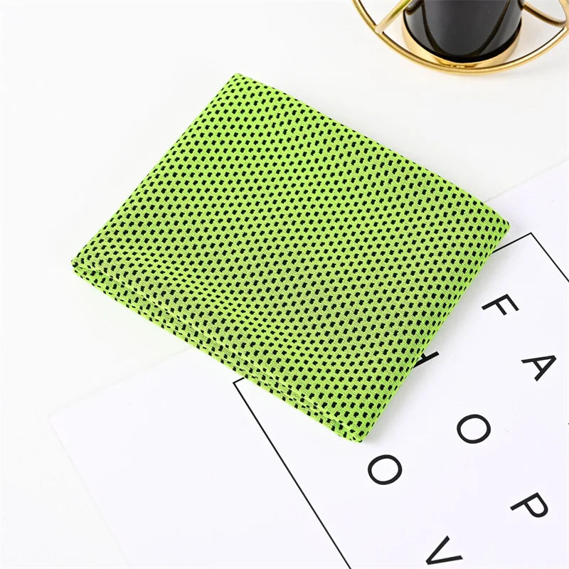 Cooling Towel Quick-Dry Textured Dot Pattern