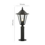 Copper Lantern-Style Weather-Resistant Path Light (28 Inch)