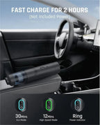 Cordless Car Vacuum 13000Pa Brushless Motor & Washable HEPA