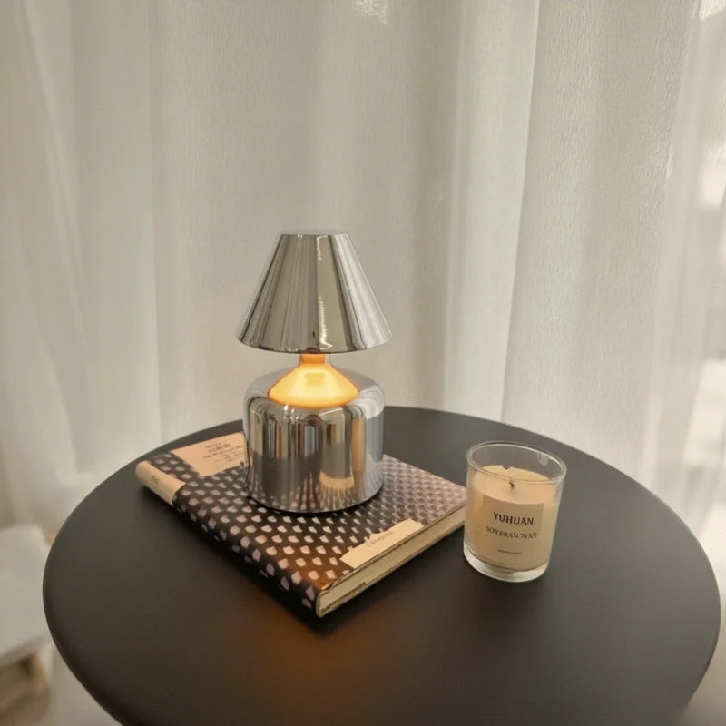Cordless Dimmable Wrought Iron Table Lamp