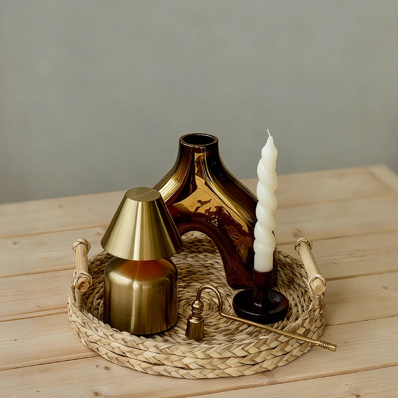 Cordless Dimmable Wrought Iron Table Lamp