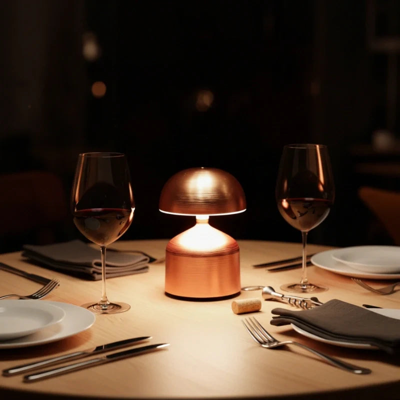 Cordless Dimmable Wrought Iron Table Lamp