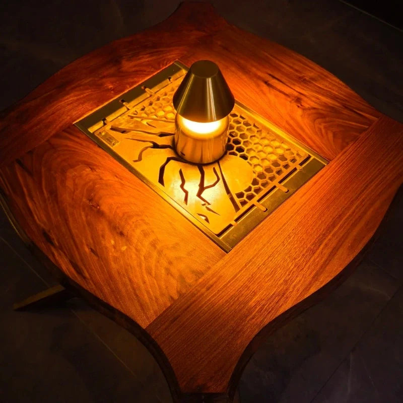 Cordless Dimmable Wrought Iron Table Lamp