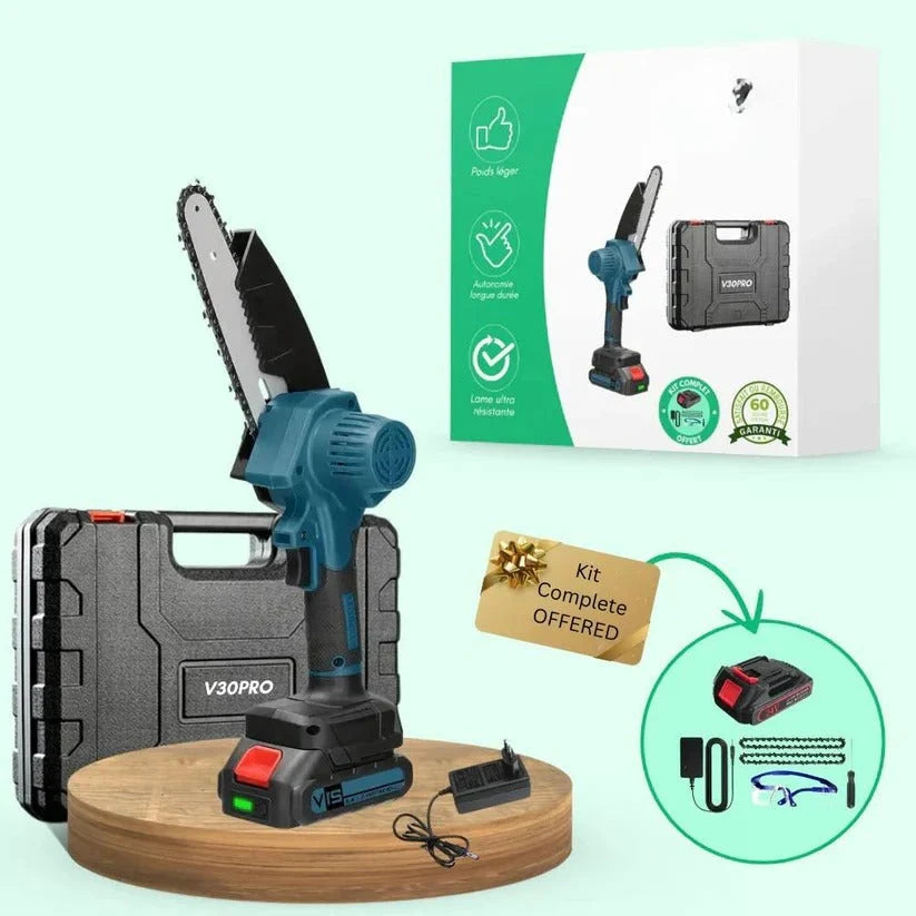 Cordless Electric Chainsaw Lightweight 1000W 30-Minute Runtime