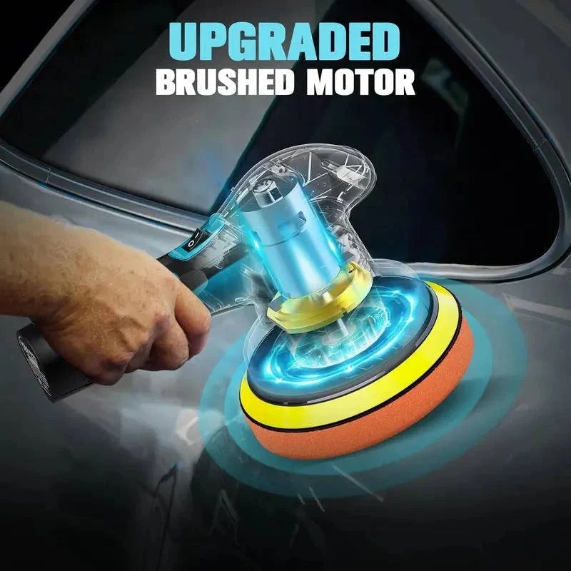 Cordless Polisher Dual Swappable Batteries 80 Minute Runtime