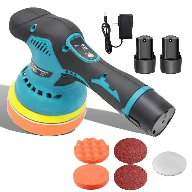 Cordless Polisher Dual Swappable Batteries 80 Minute Runtime