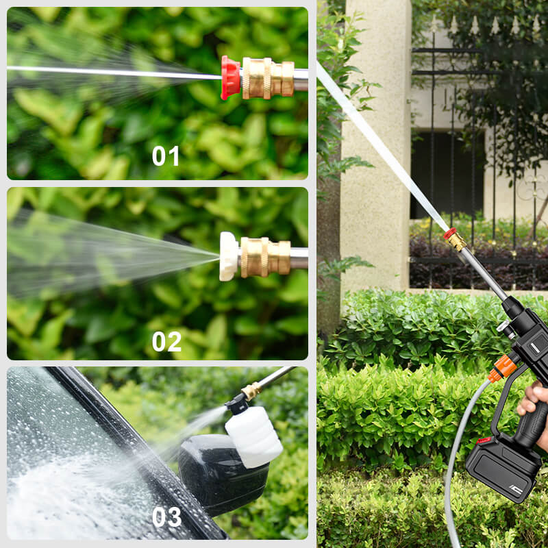 Cordless Pressure Washer 435 PSI Adjustable Nozzle