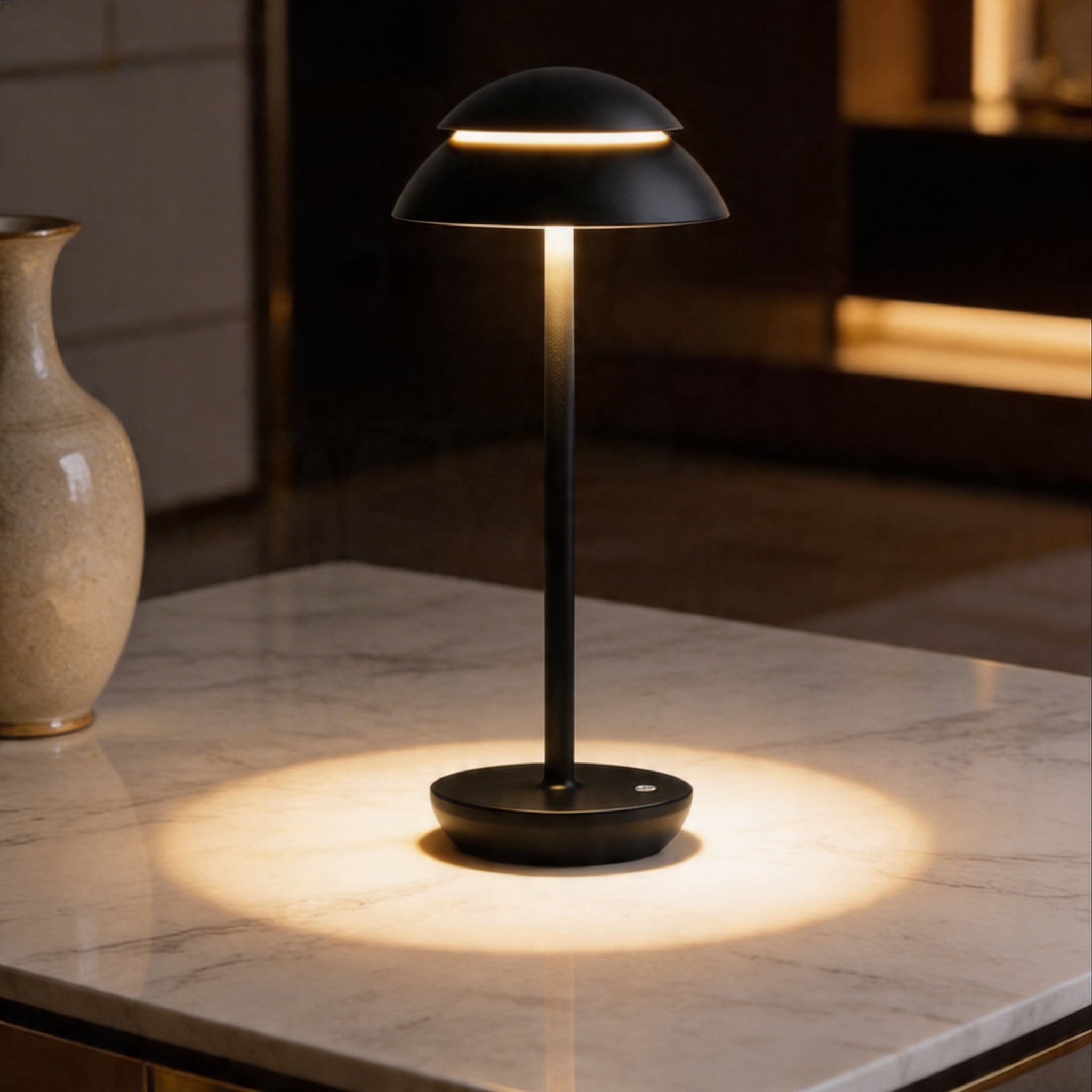 Cordless Rechargeable Adjustable-Color Table Lamp