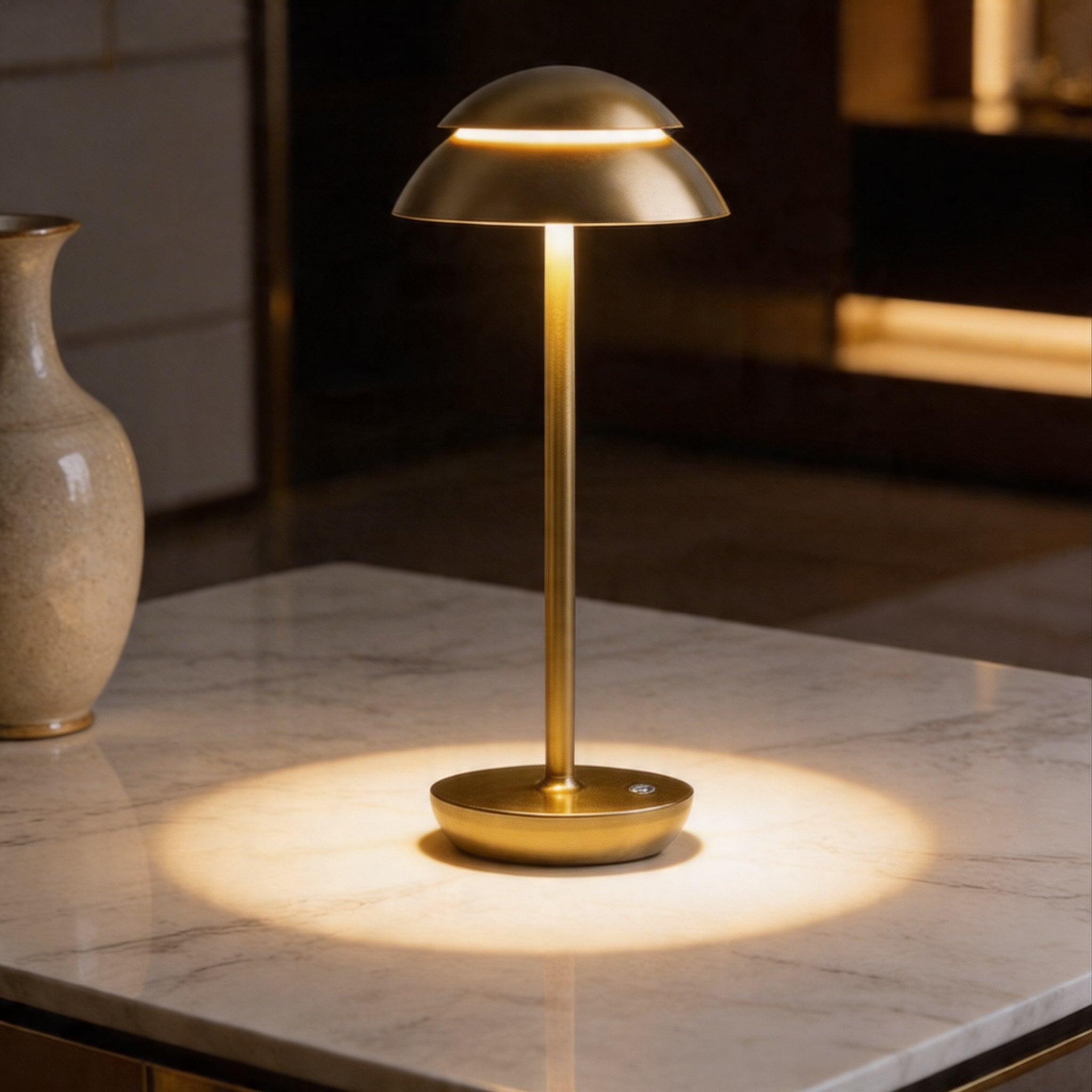 Cordless Rechargeable Adjustable-Color Table Lamp