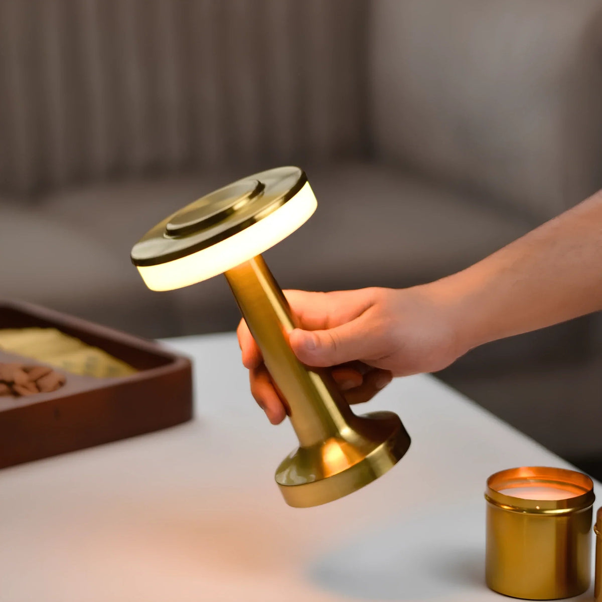 Cordless Rechargeable Dimmable Bar Table Lamp (USB-C Included)