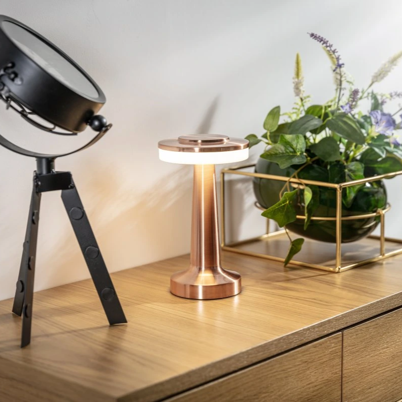 Cordless Rechargeable Dimmable Bar Table Lamp (USB-C Included)