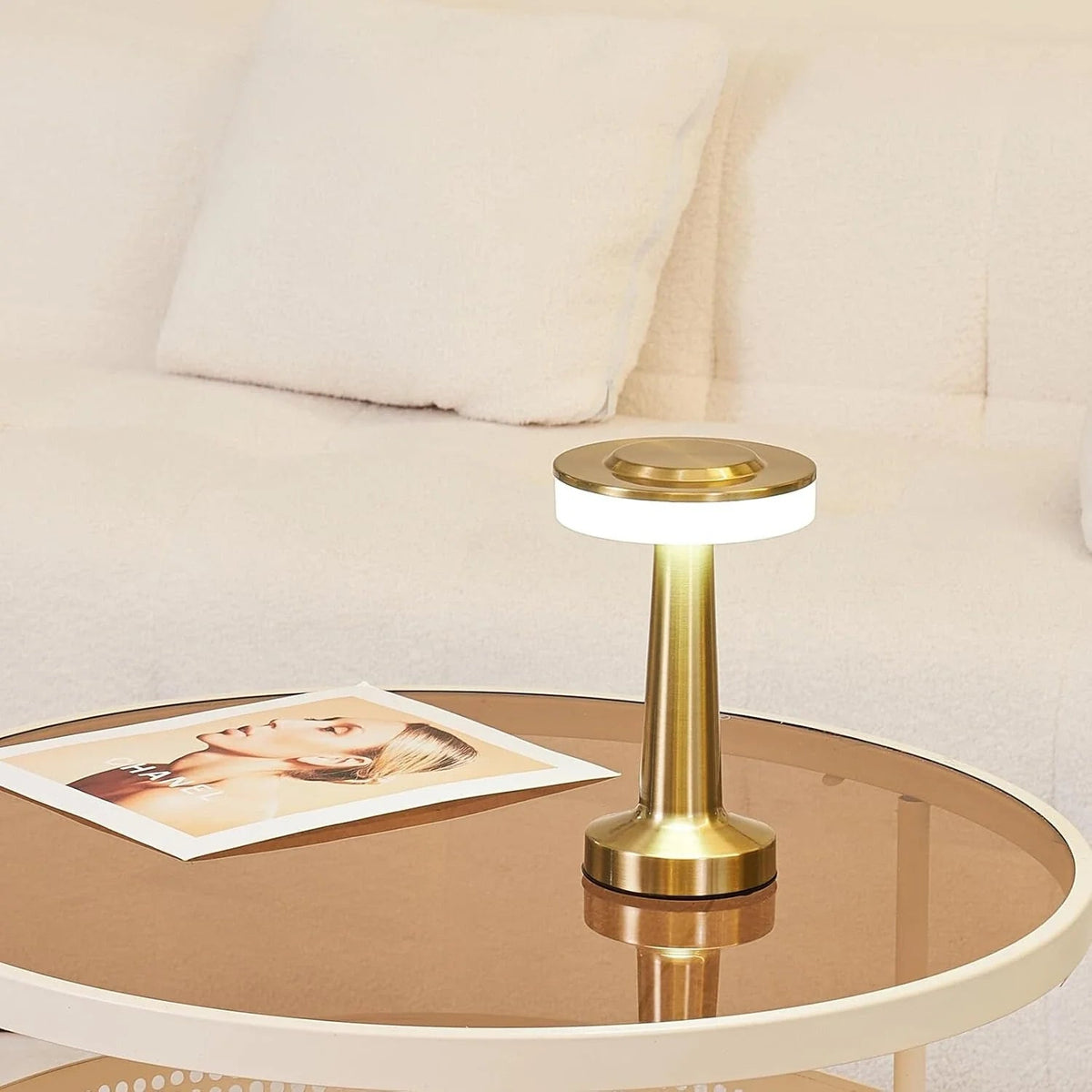 Cordless Rechargeable Dimmable Bar Table Lamp (USB-C Included)