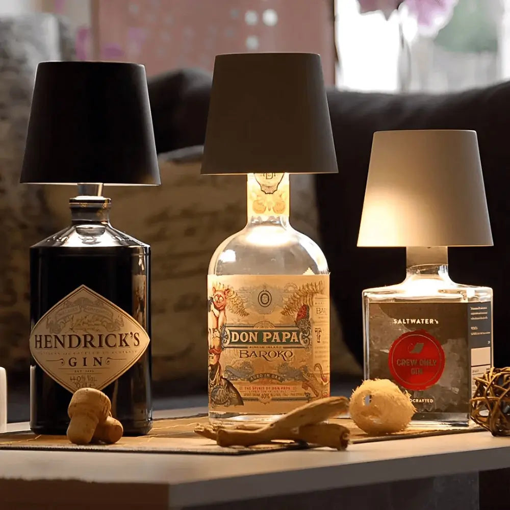Cordless Rechargeable Dimmable Bottle Table Lamp