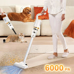 Cordless Stick Vacuum LED & Rotating Nozzle 60-Min Runtime