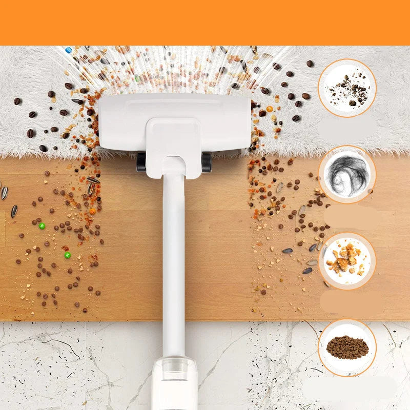 Cordless Stick Vacuum LED & Rotating Nozzle 60-Min Runtime