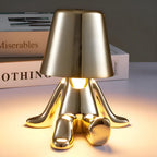 Cordless Touch-Dimmable Frosted Glass Table Lamp