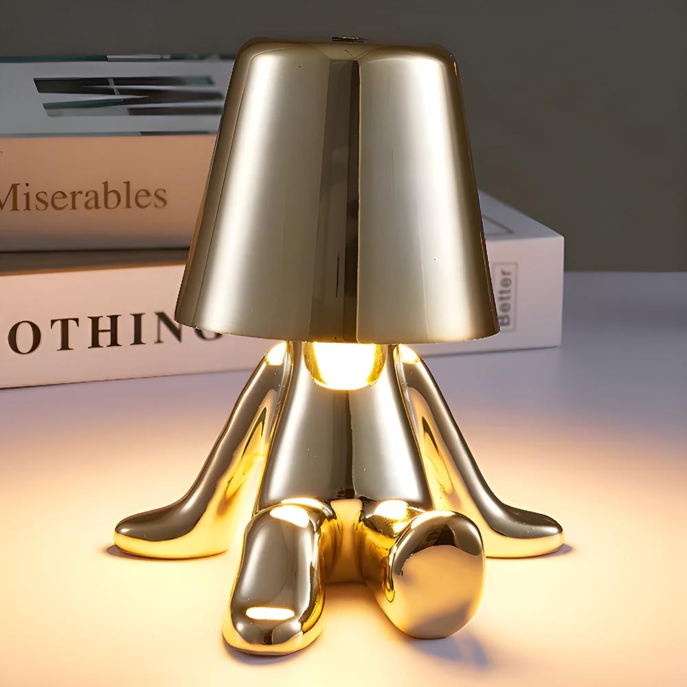 Cordless Touch-Dimmable Frosted Glass Table Lamp