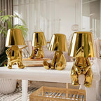 Cordless Touch-Dimmable Frosted Glass Table Lamp