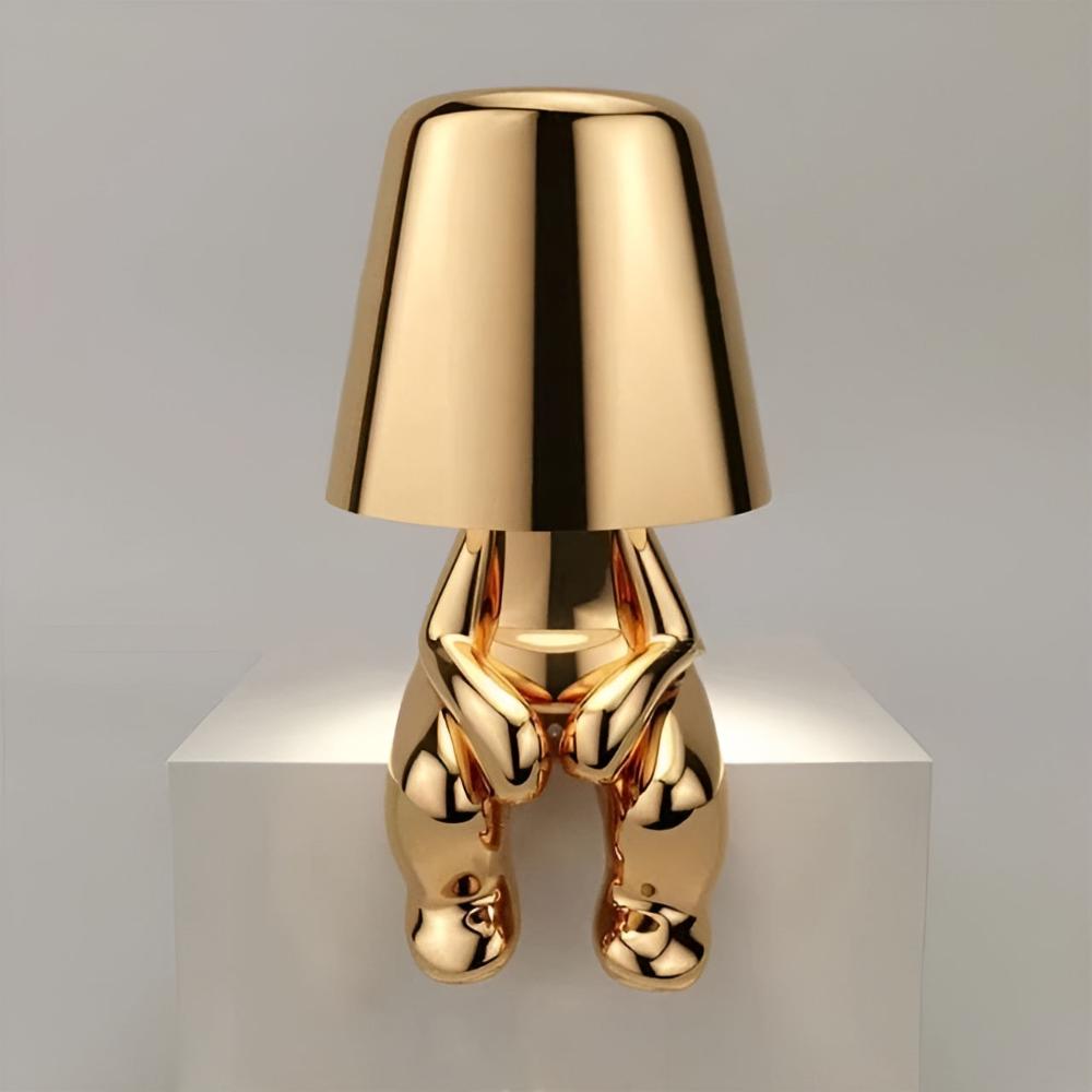 Cordless Touch-Dimmable Frosted Glass Table Lamp