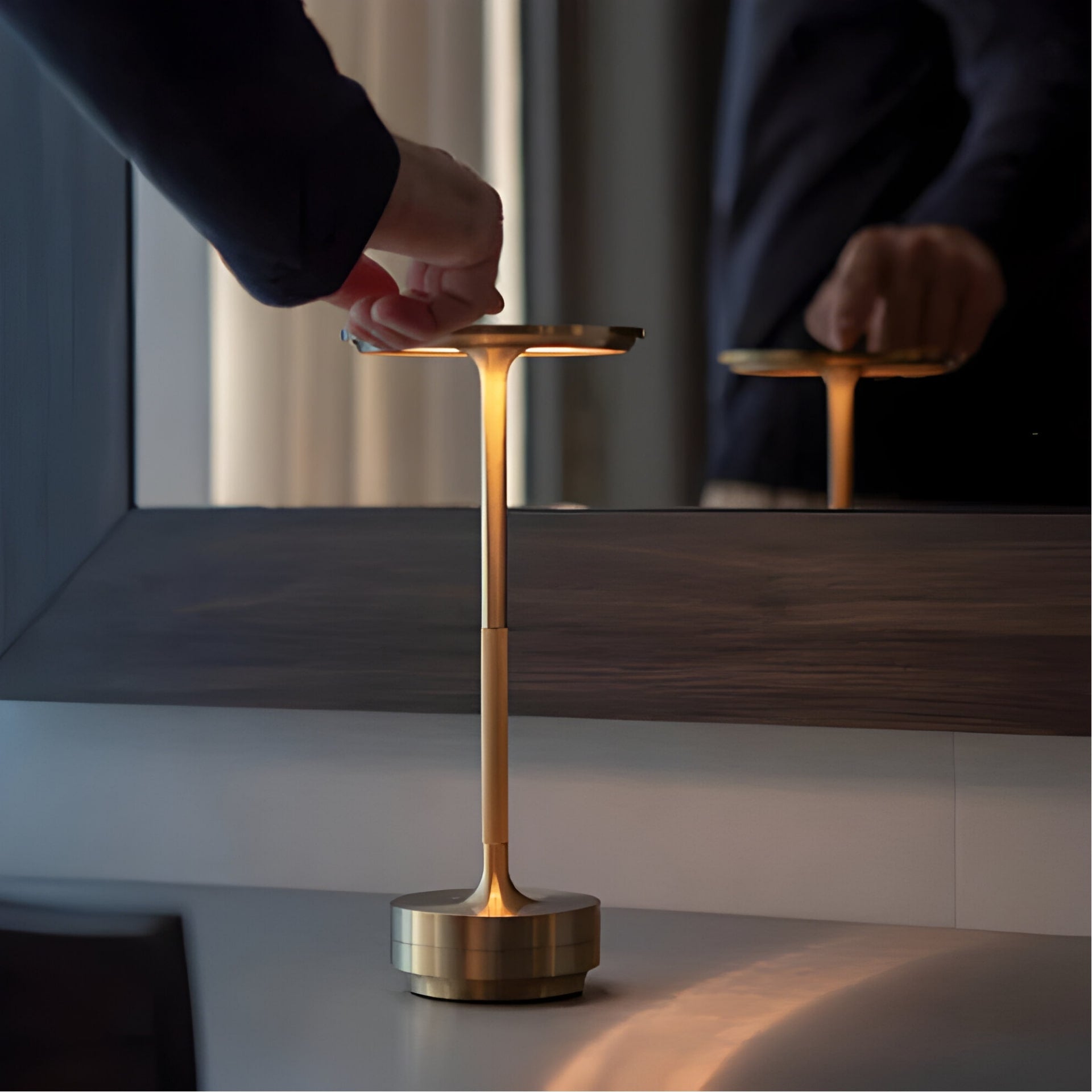 Cordless Touch Dimmable Warm LED Table Lamp (Up to 10-Hour Battery)