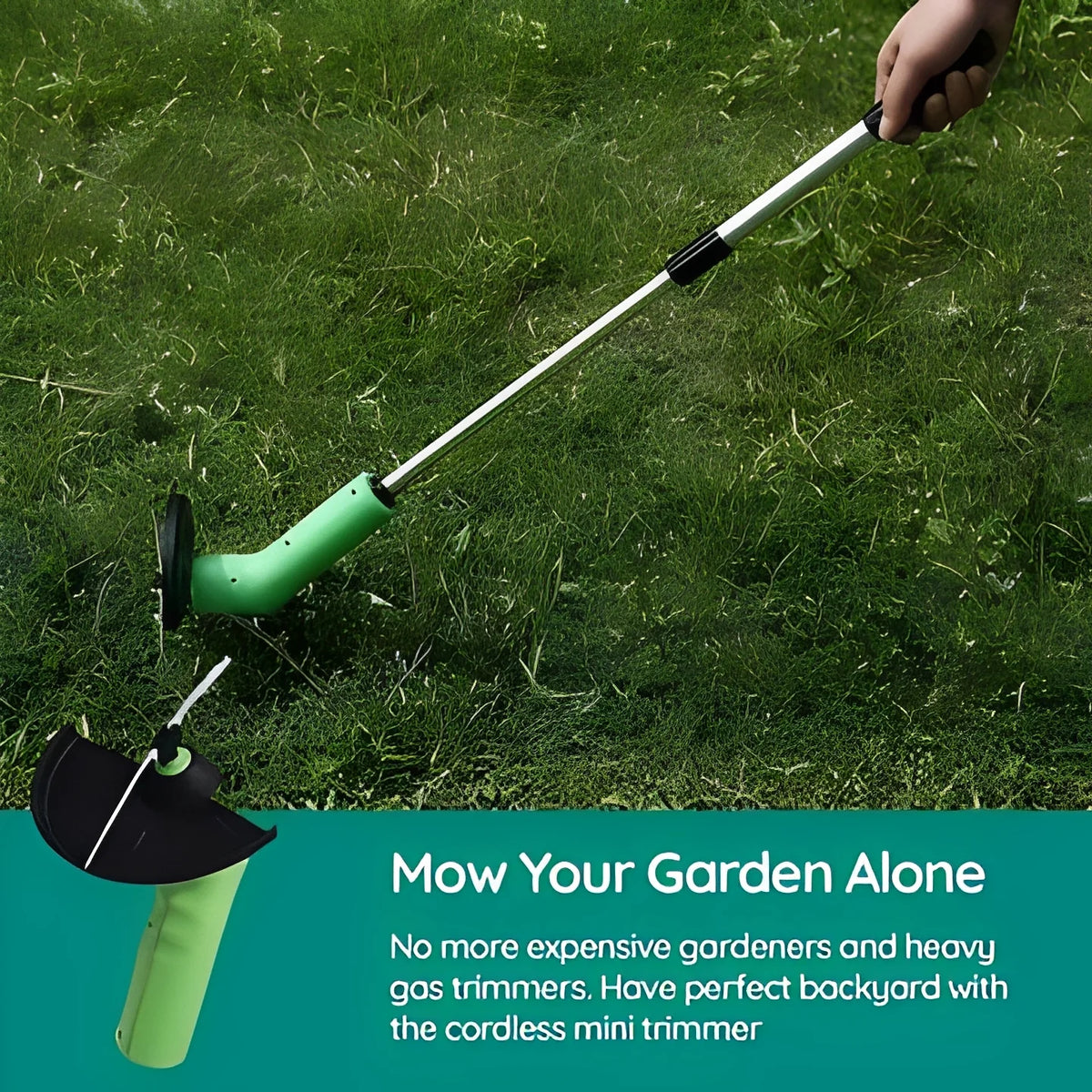 Cordless Trimmer Lightweight & Portable Adjustable Blade