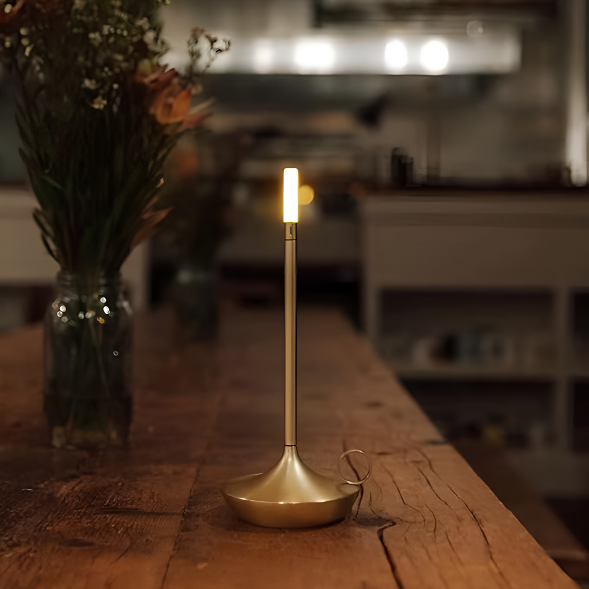 Cordless USB-C Rechargeable Candle Lamp