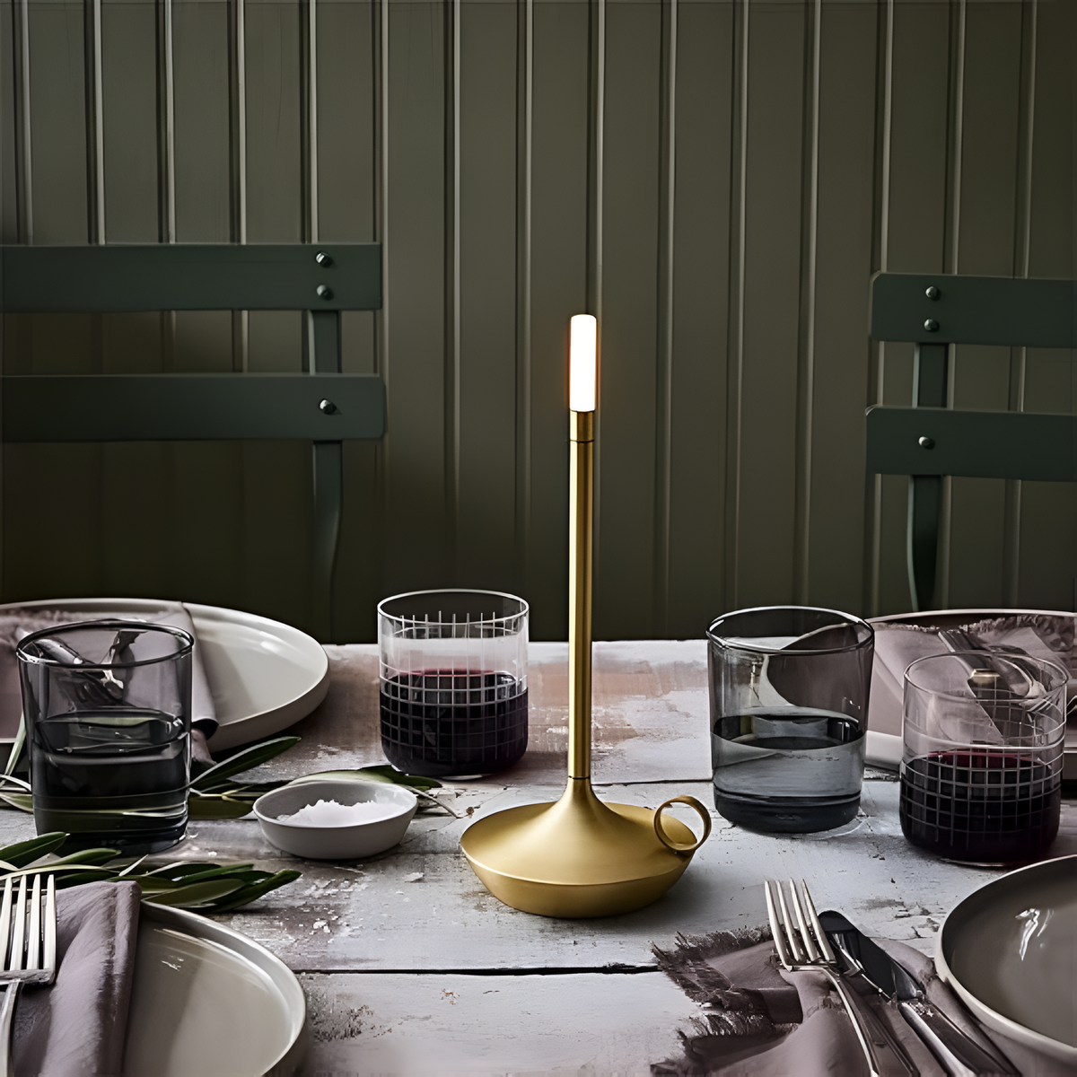 Cordless USB-C Rechargeable Candle Lamp
