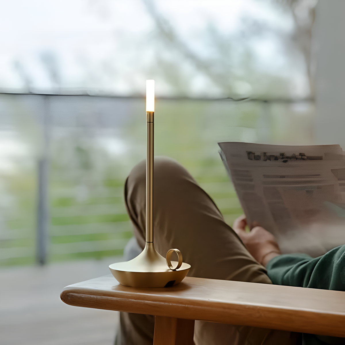 Cordless USB-C Rechargeable Candle Lamp