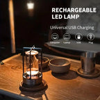 Cordless USB-Rechargeable Touch-Dimmable Lantern Lamp