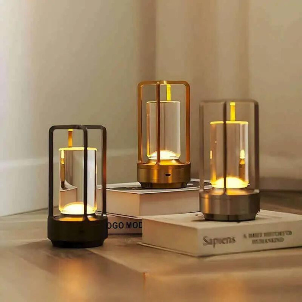 Cordless USB-Rechargeable Touch-Dimmable Lantern Lamp