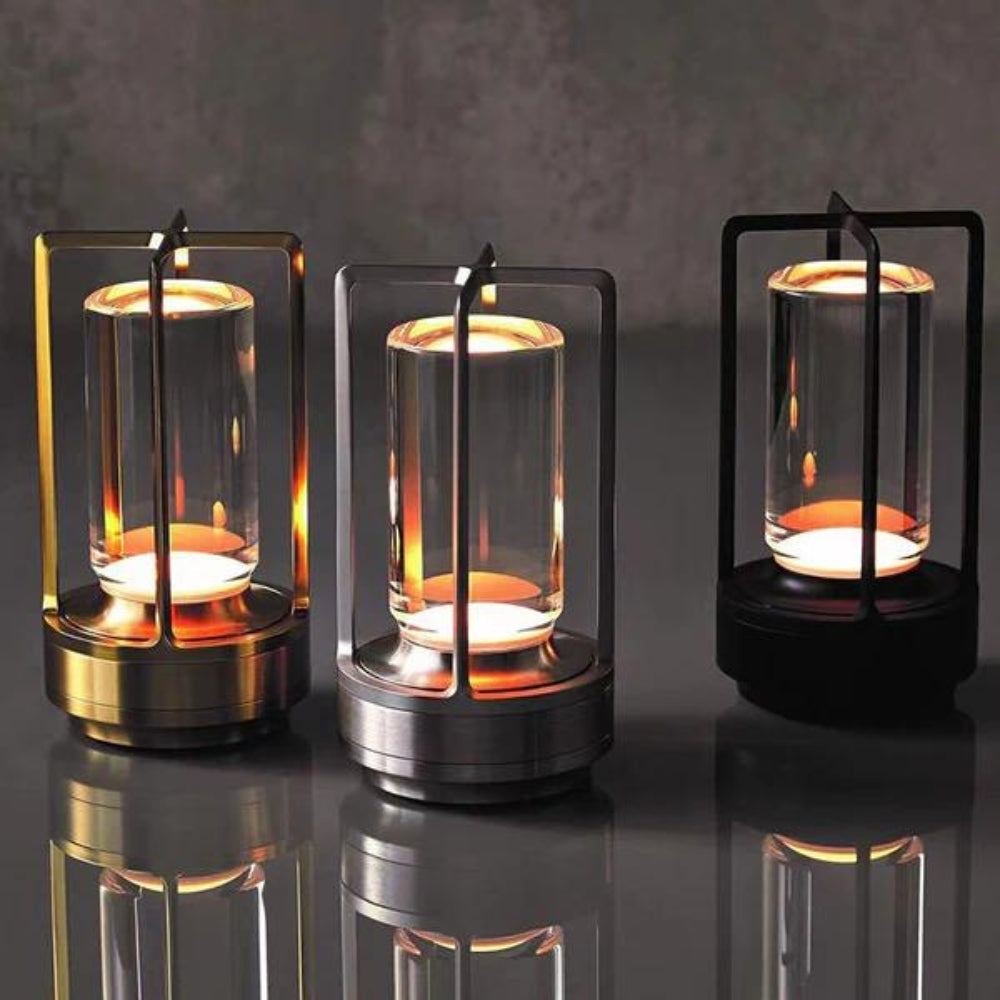 Cordless USB-Rechargeable Touch-Dimmable Lantern Lamp