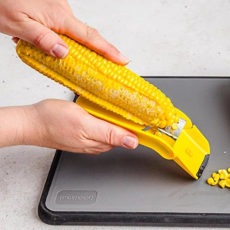 Corn Cob Stripper One-Motion Stainless Steel Blade Non-Slip Feet