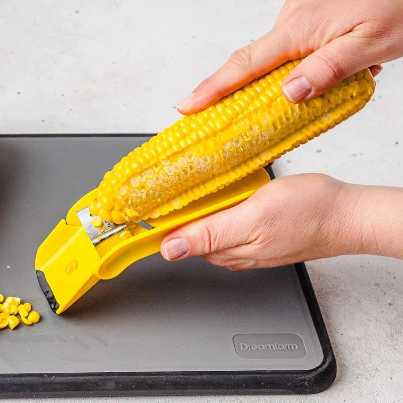 Corn Cob Stripper One-Motion Stainless Steel Blade Non-Slip Feet