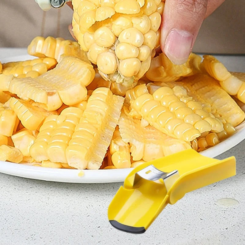Corn Kernel Stripper Curved Stainless Steel Non-Slip Feet