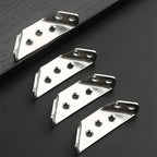 Corner Bracket Set Triangular Stainless Steel 10 Pieces